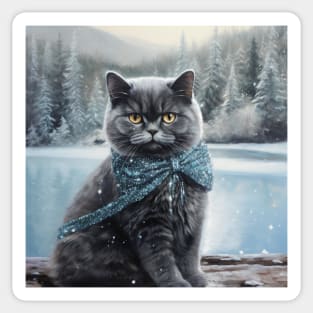 Arctic British Shorthair Sticker